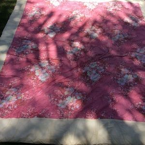 Vintage Japanese wedding quilt w kimono fabric